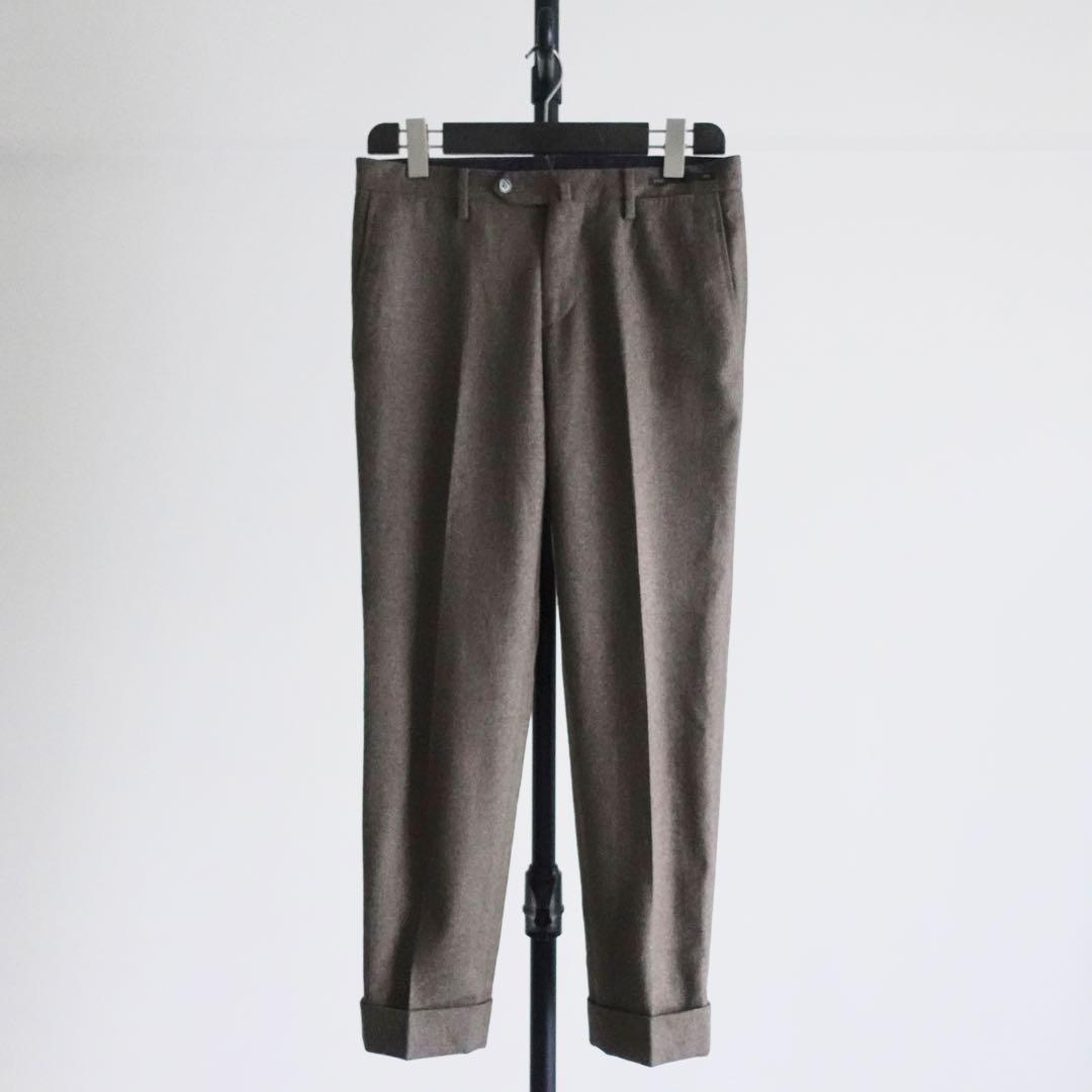 【極美品】PT01 ウールフランネル　トラウザーズ　EVOFit ブラウン　46