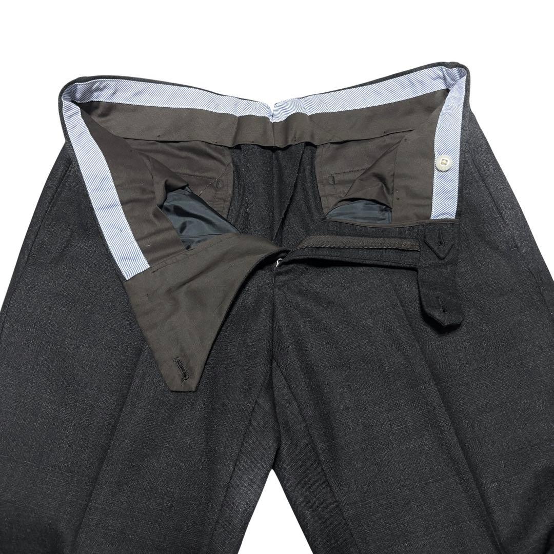 美品 スーツカンパニー 3ピース スーツ ダークブラウン チェック M