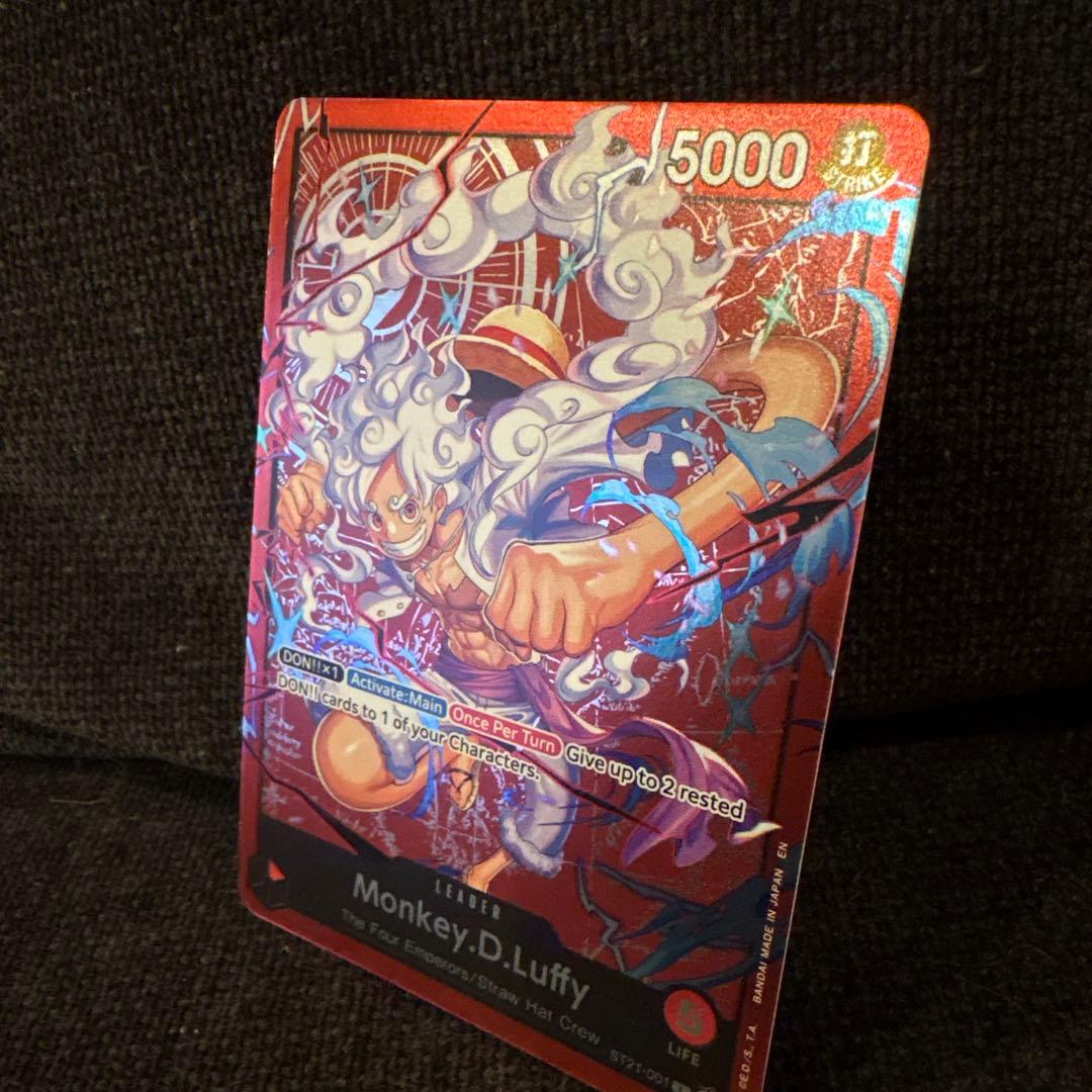 英語版ワンピースカード　ルフィ　ニカ　Monkey.D.Luffy