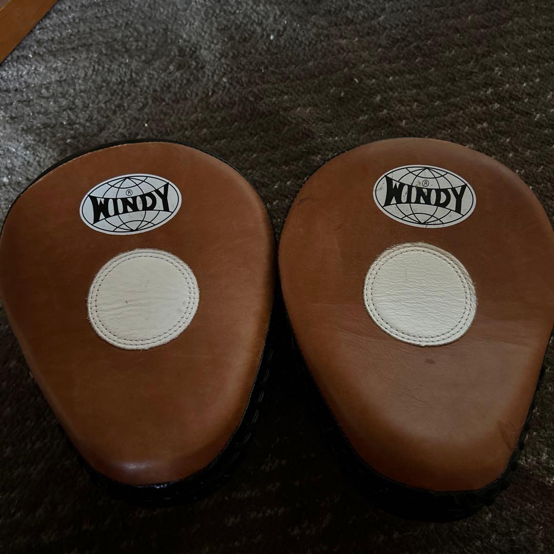 WINDY PP-10 パンチングミット 黒/茶