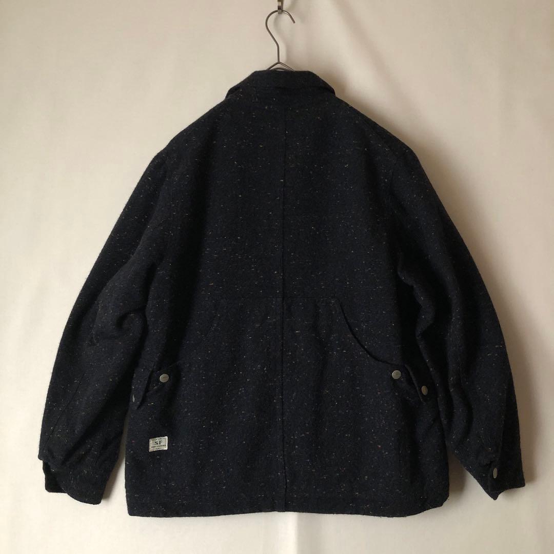 【冬物】SASSAFRAS ササフラス カバーオール ボアジャケット ドネガル