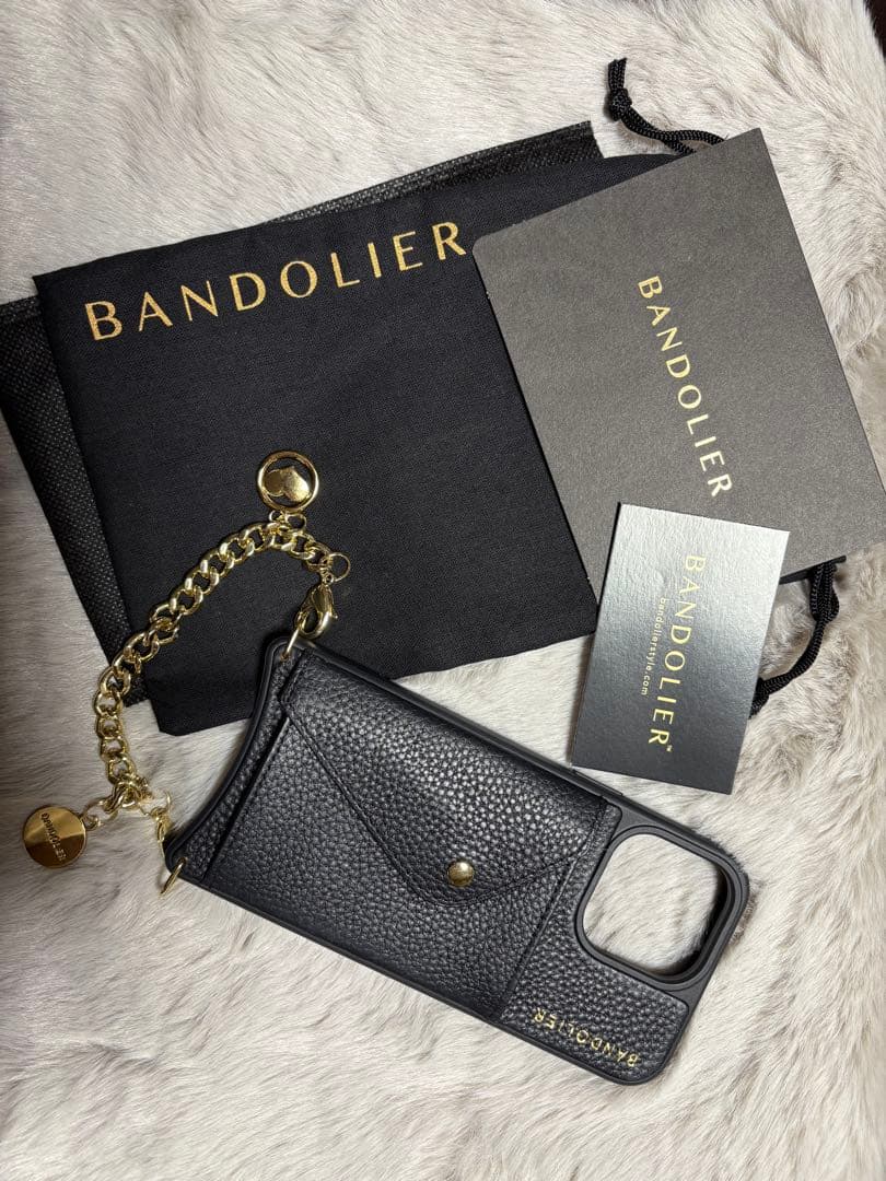 【お値下げ】BANDOLIER ブラック iPhoneケース