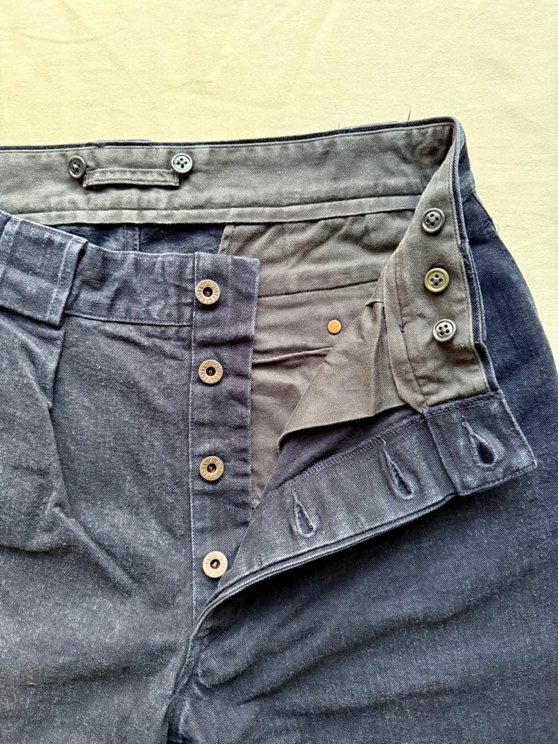 Nigel Cabourn ナイジェルケーボン　厚手コットンパンツ36 ネイビー