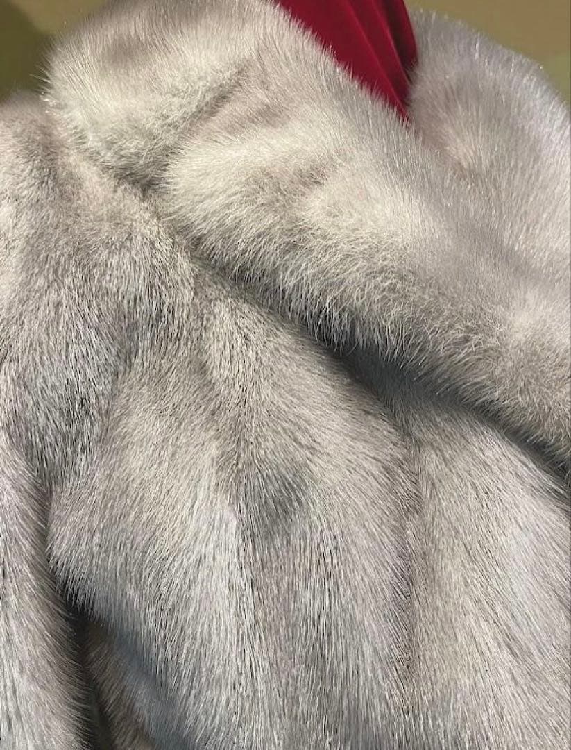 最高級 サファイア ミンク ハーフコート