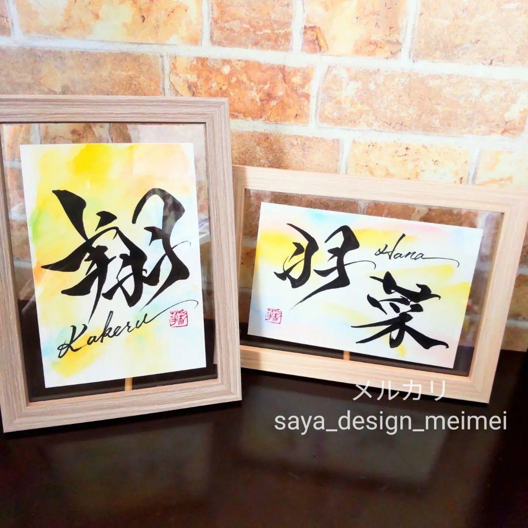 yuskinev様用【20%OFF❀】水彩ハガキ オーダーデザイン　命名書