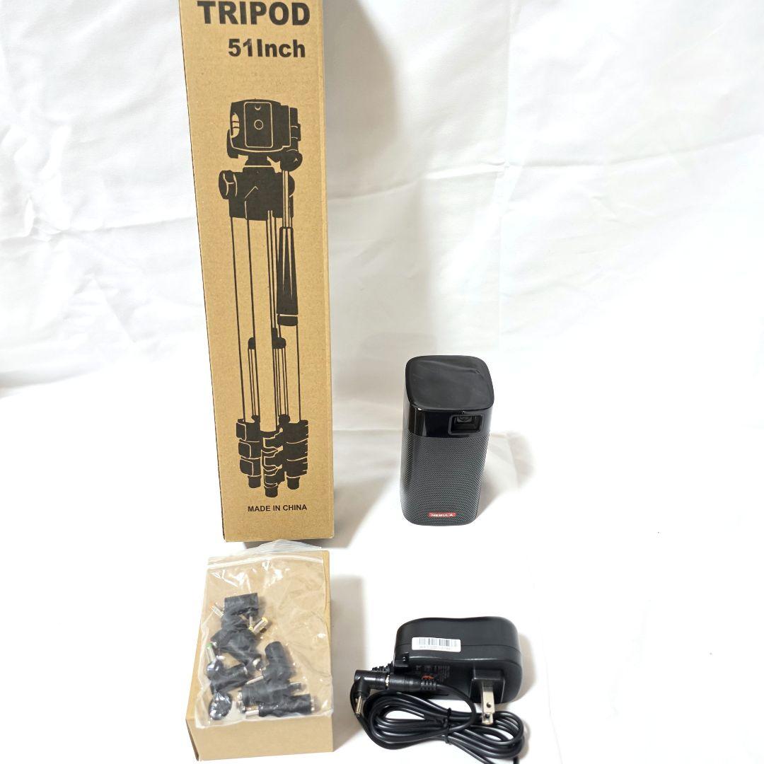 【美品】Nebula Apollo モバイルプロジェクター ＋高性能充電器＆三脚