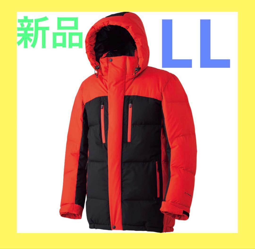 エックスシェルター LL オレンジレッド ギガパフ ダウン コート ワークマン