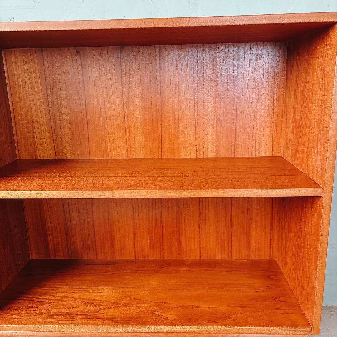 デンマーク　チーク材　ブックシェルフ　北欧家具　北欧ビンテージ