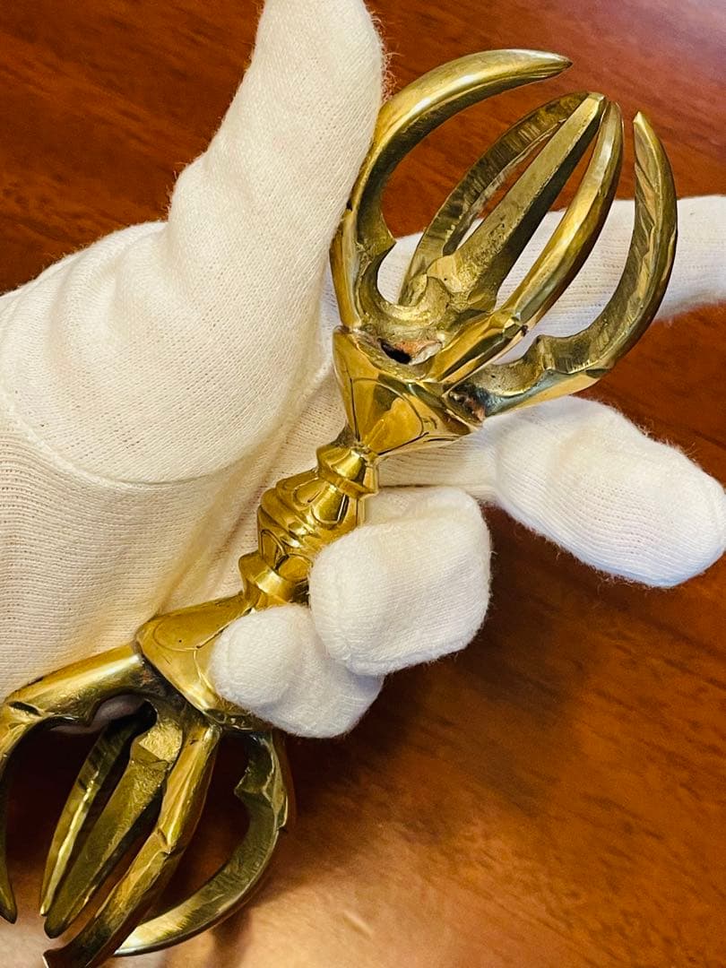 日本式 新品 未使用 送料無料 五鈷杵　バジュラ　ドルジェ　密教法具 16㎝