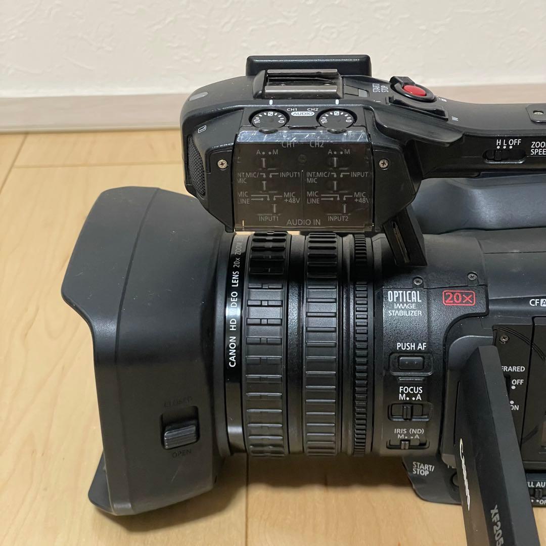 レンズ交換済！Canon キヤノン XF205 業務用フルHDビデオカメラ①