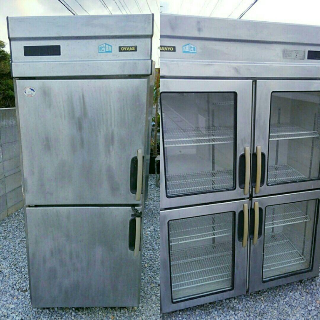 冷蔵庫、冷凍庫 2点セット、業務用