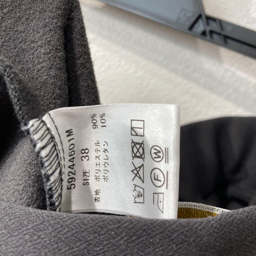 Anna Kerry 裏起毛モロッコパンツ　サイズ38 チャコール