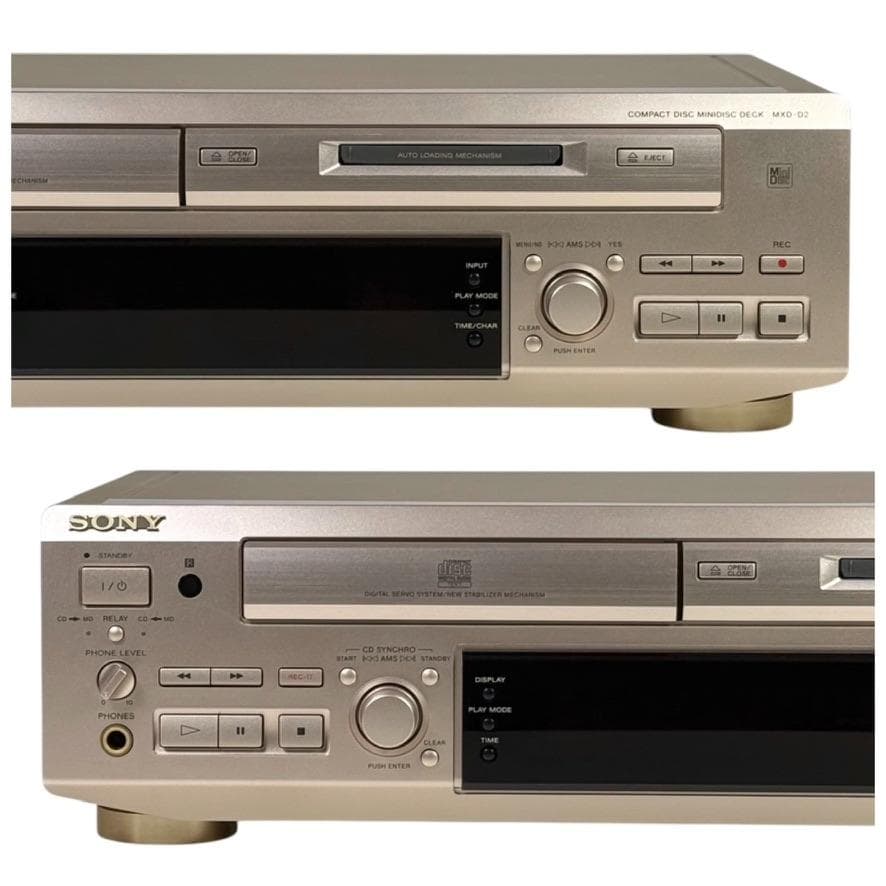 優良美品 SONY MXD-D2 MDレコーダー/CDプレーヤー 一体型デッキ