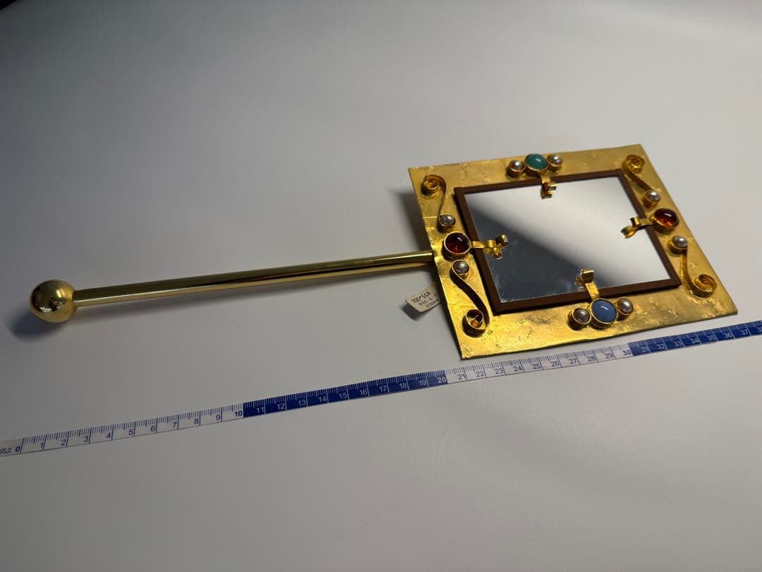 フランスヴィンテージ　PHILIPPE FERRANDIS 装飾ハンドミラー