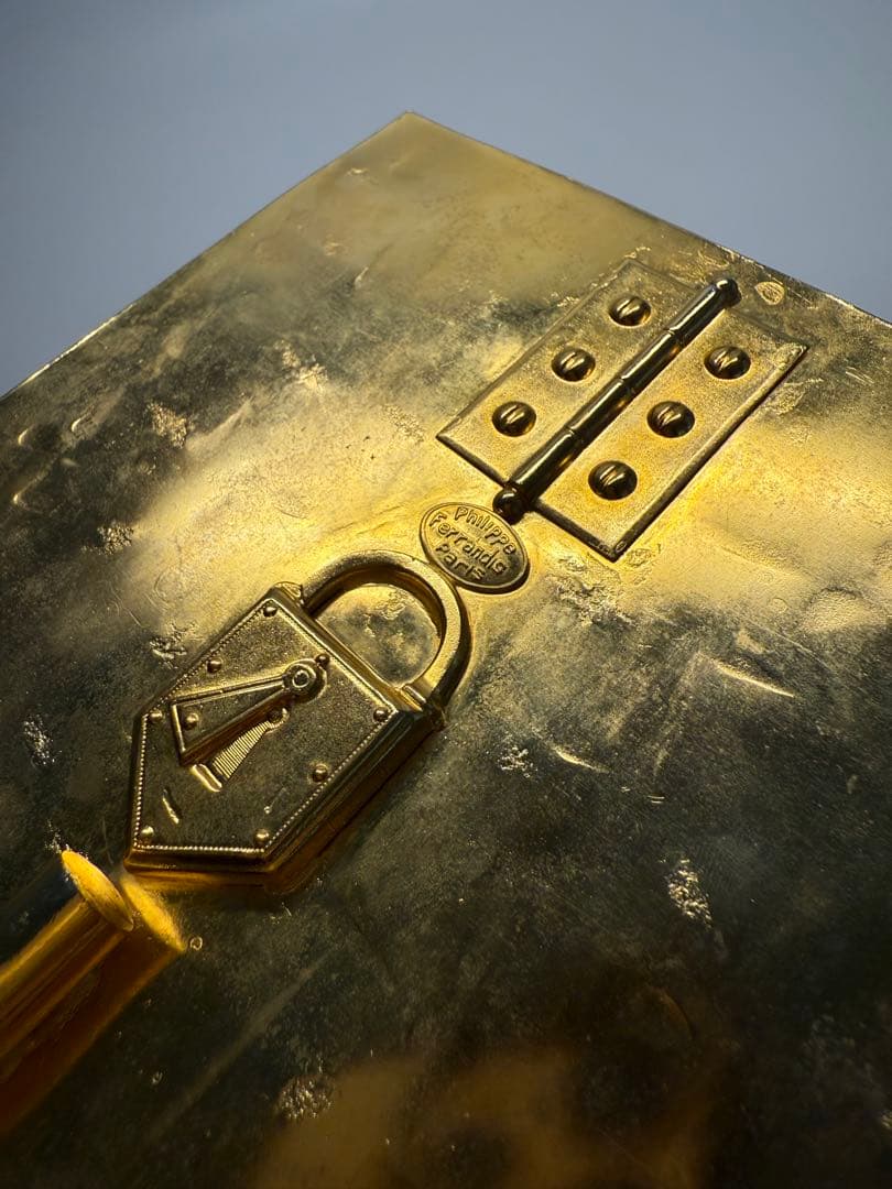 フランスヴィンテージ　PHILIPPE FERRANDIS 装飾ハンドミラー