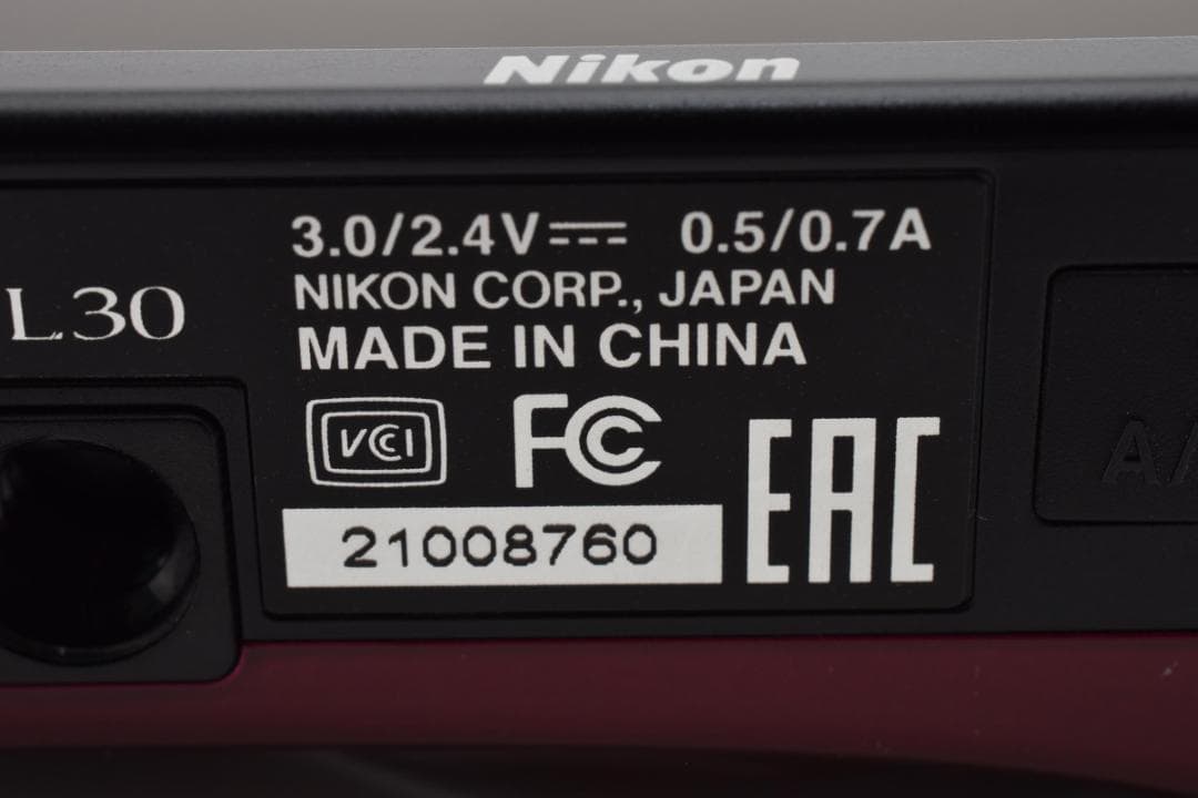 【美品】Nikon COOLPIX L30 レッド　動作確認済