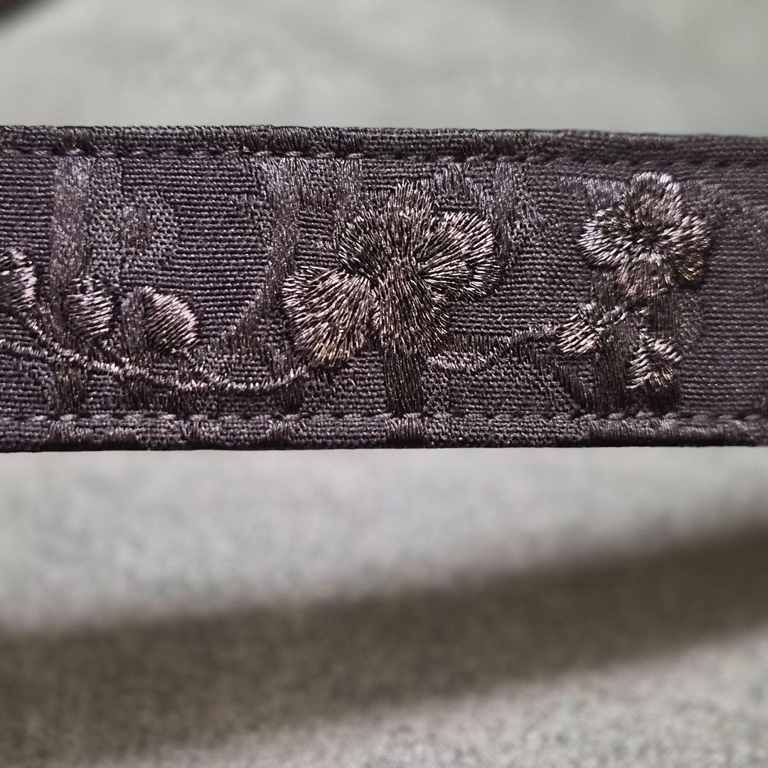 Christian Dior CDバックル トロッタージャガード ベルト 黒