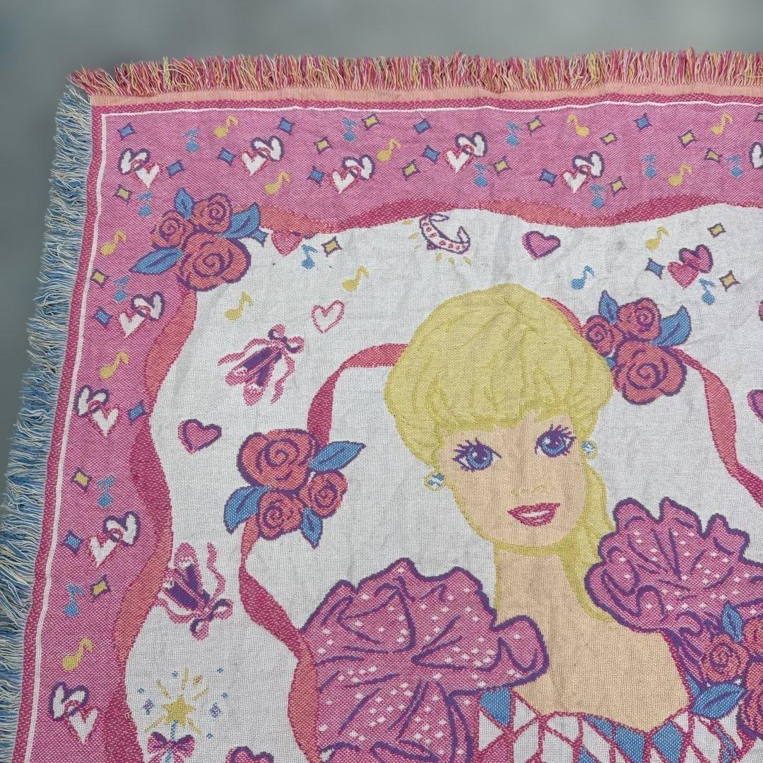 バービー　ブランケット　マルチカバー　ソファーカバー　ラグ　150x133