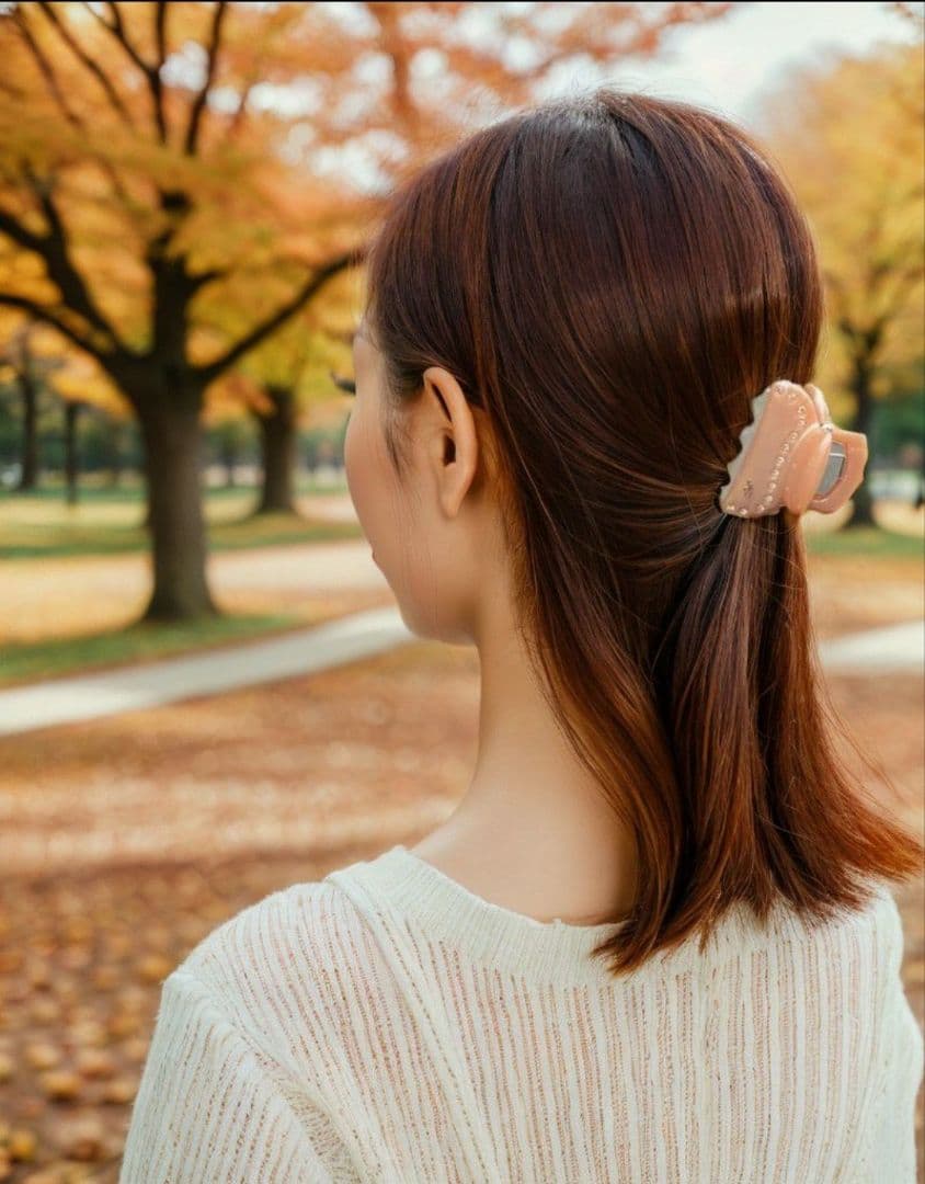 新品 未使用 美品 acca ストーン付きヘアクリップ