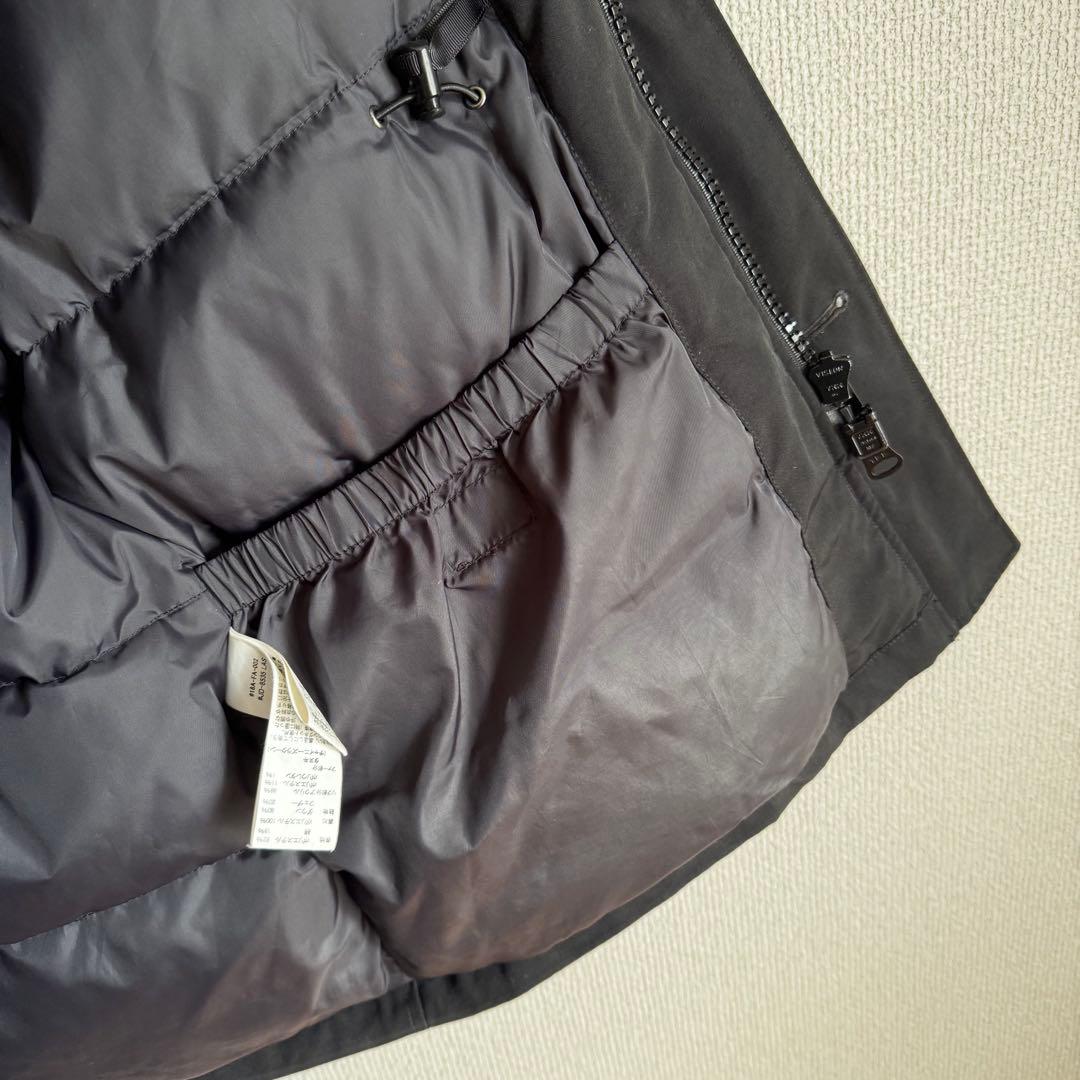 DANTON ダントン ブラック ファー付きダウンジャケット 38