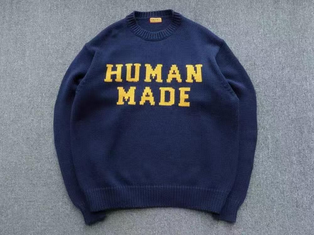 HUMAN MADE ニットセーター ネイビー
