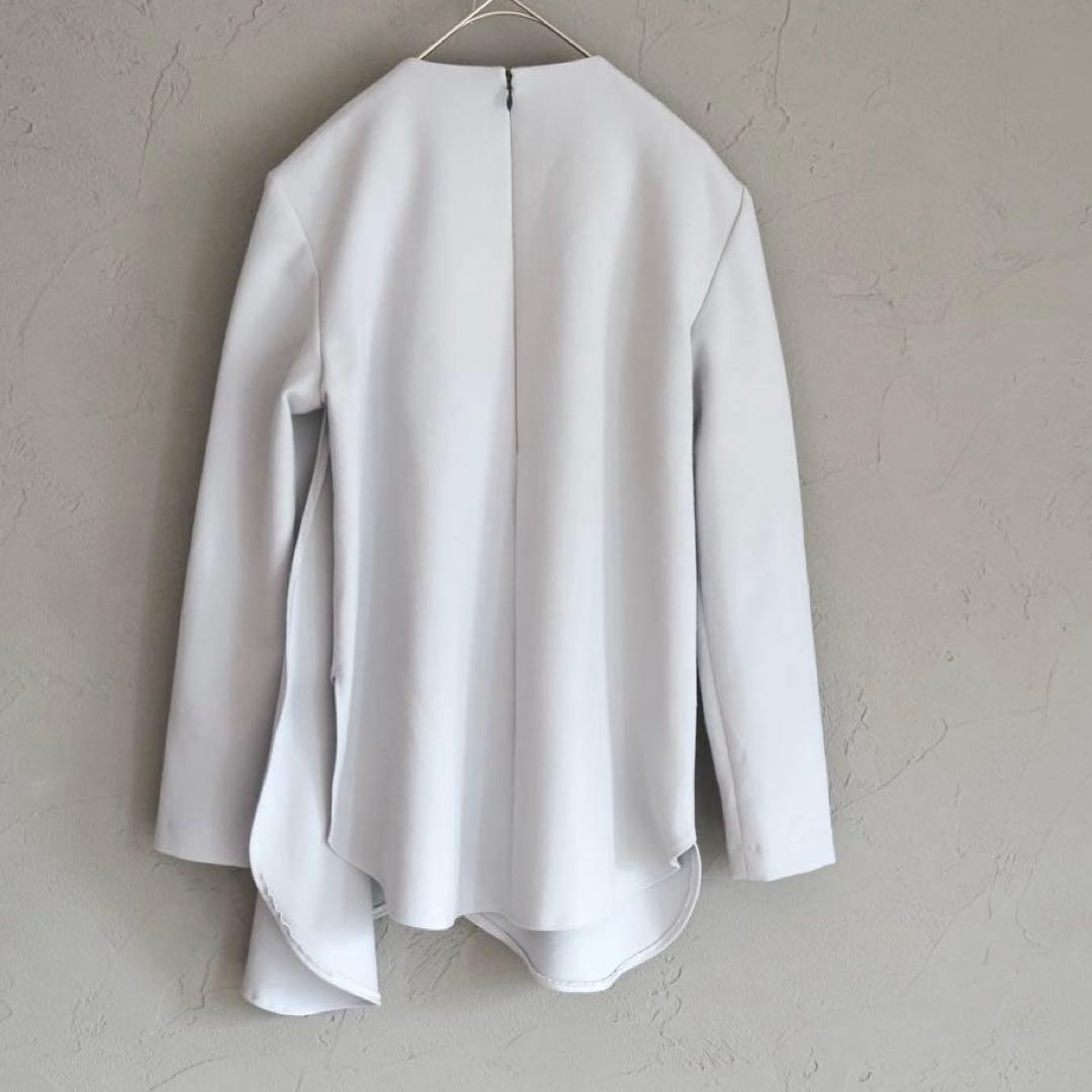 YOKO CHAN レイヤード アシンメトリー ヘムブラウス