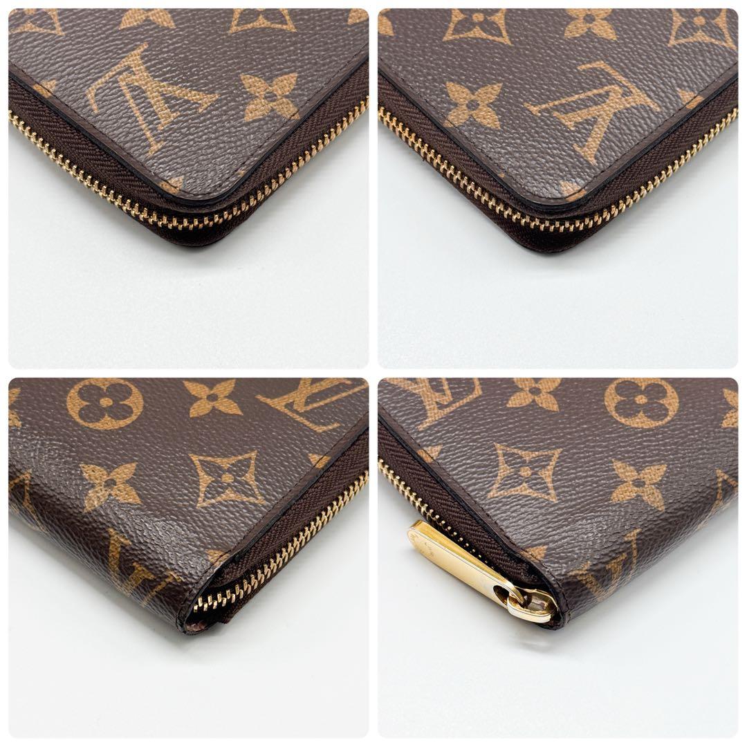 ルイヴィトン モノグラム ジッピーウォレット ピンク 財布 ファスナー ローズ