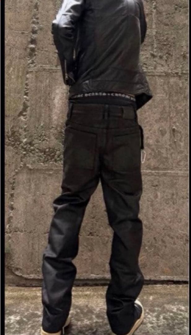 パンツ goar.archive STRAPPED STRAIGHT OILPANTS