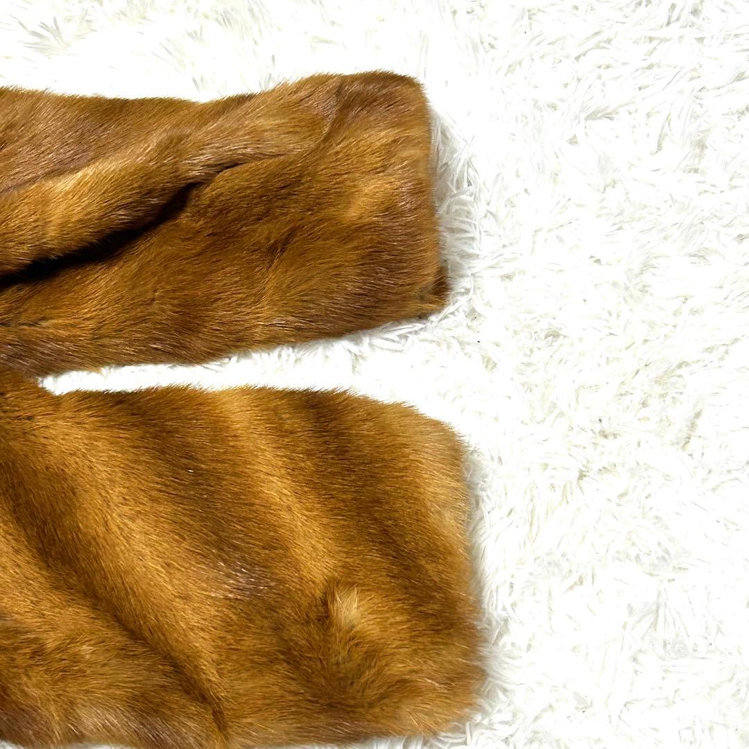 【極美品✨】ミンクファーコート 毛皮 ブラウン サイズL 最高級 極上毛並み