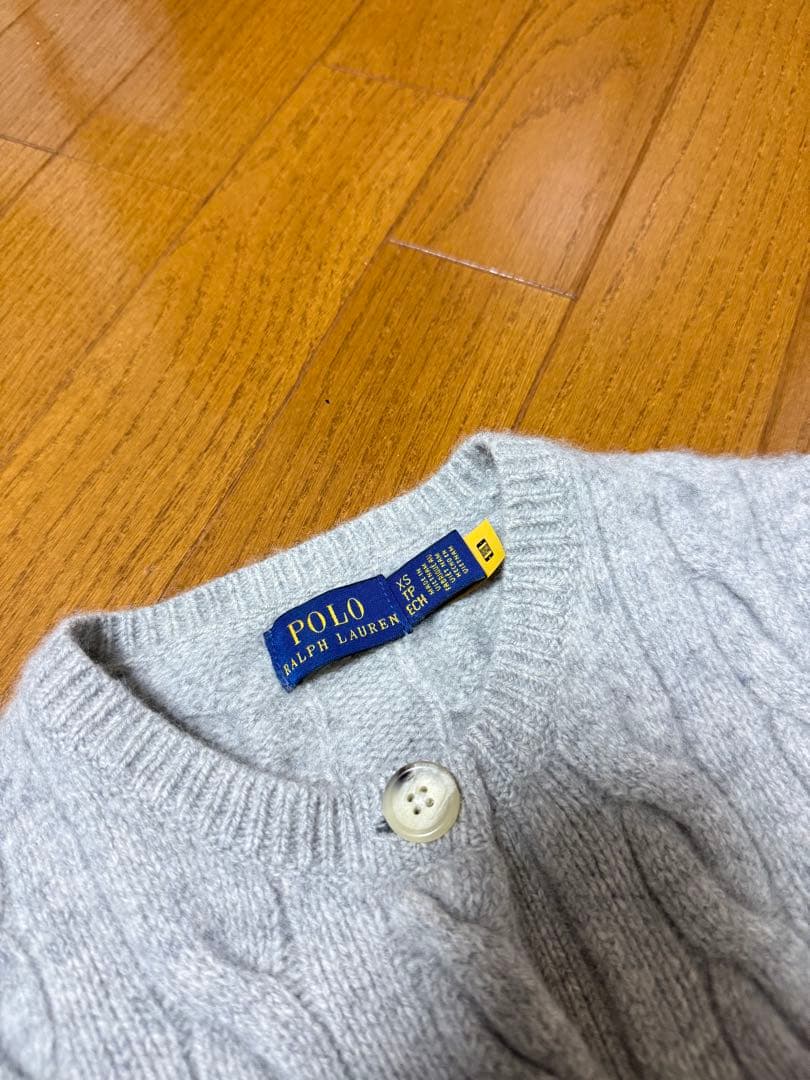 ラルフローレンケーブルニット カーディガンカシミヤ混　XS 値下げ中！