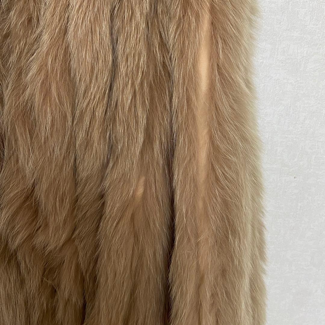 美品⭐️SAGAFOXサガフォックス ハーフコート ボリューミー銀サガ　キャメル