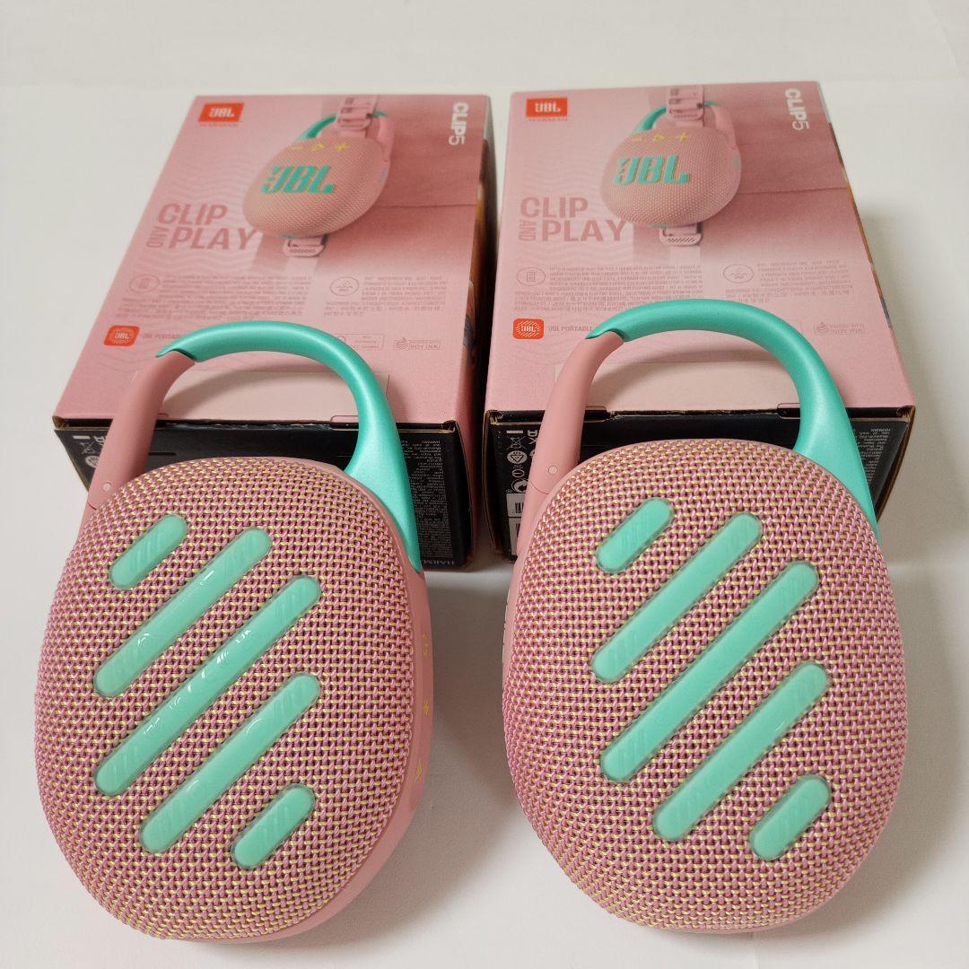 JBL CLIP5 スウォッシュピンク ワイヤレススピーカー 二台組