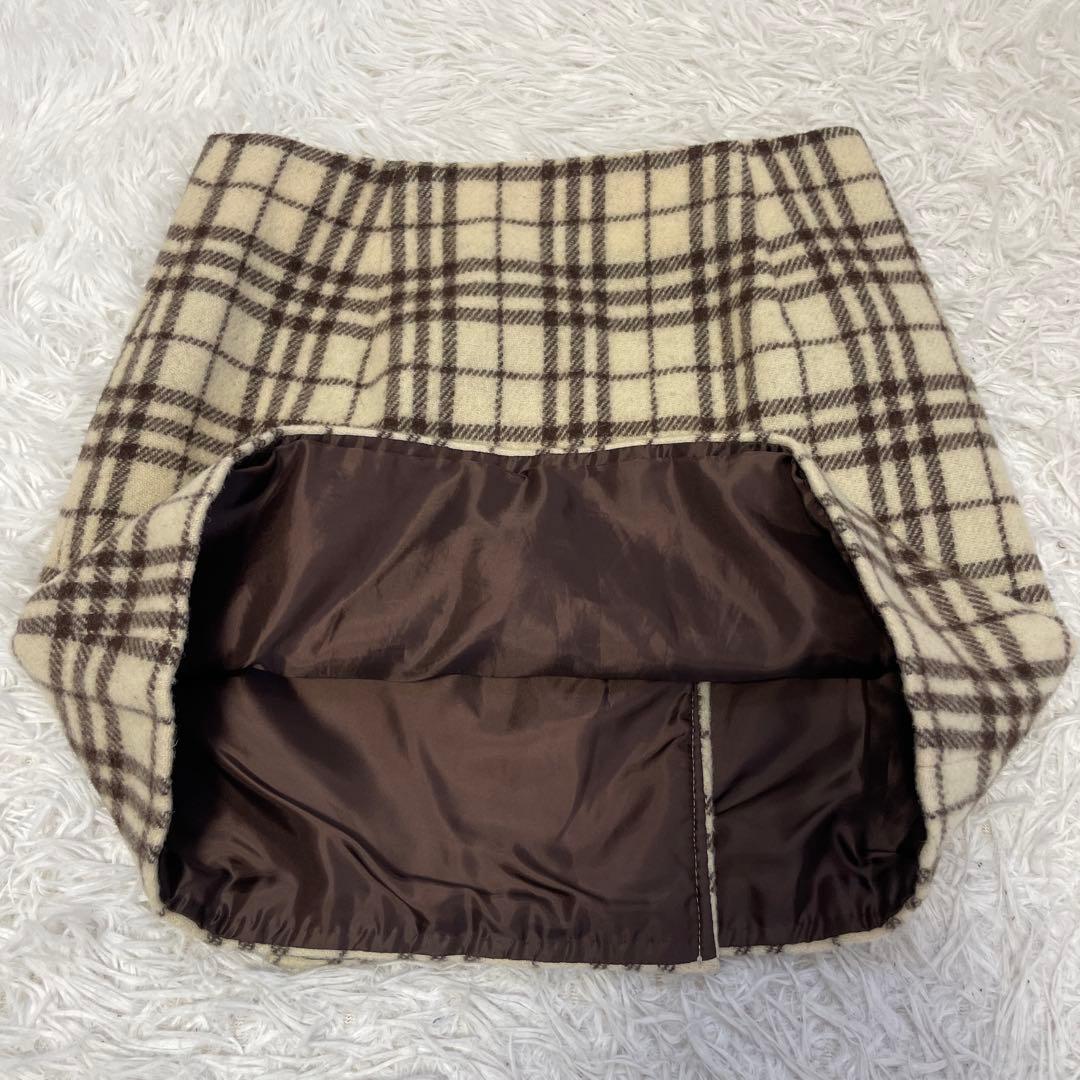 BURBERRY.bluelabel/バーバリー、ラップミニスカート、36サイズ