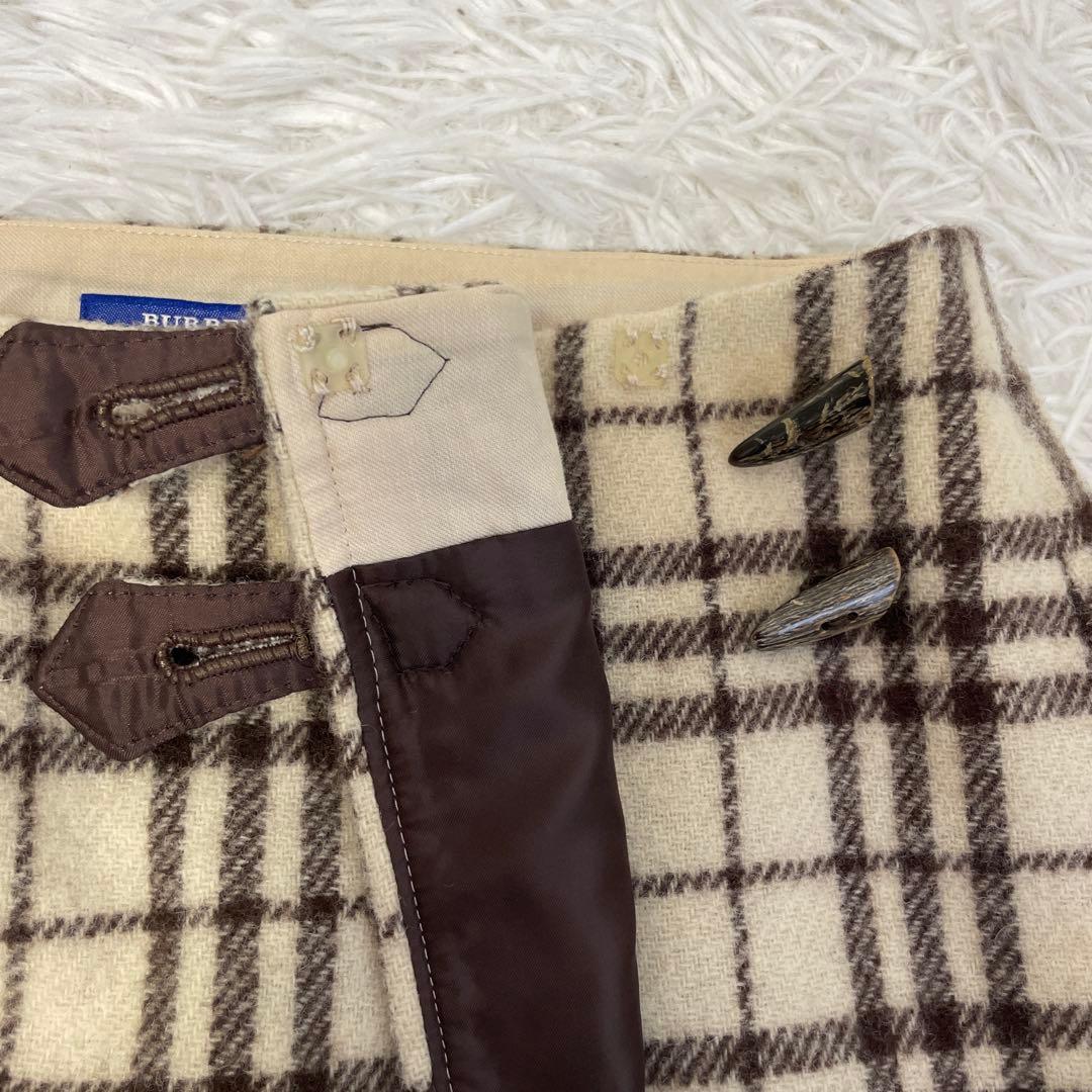 BURBERRY.bluelabel/バーバリー、ラップミニスカート、36サイズ