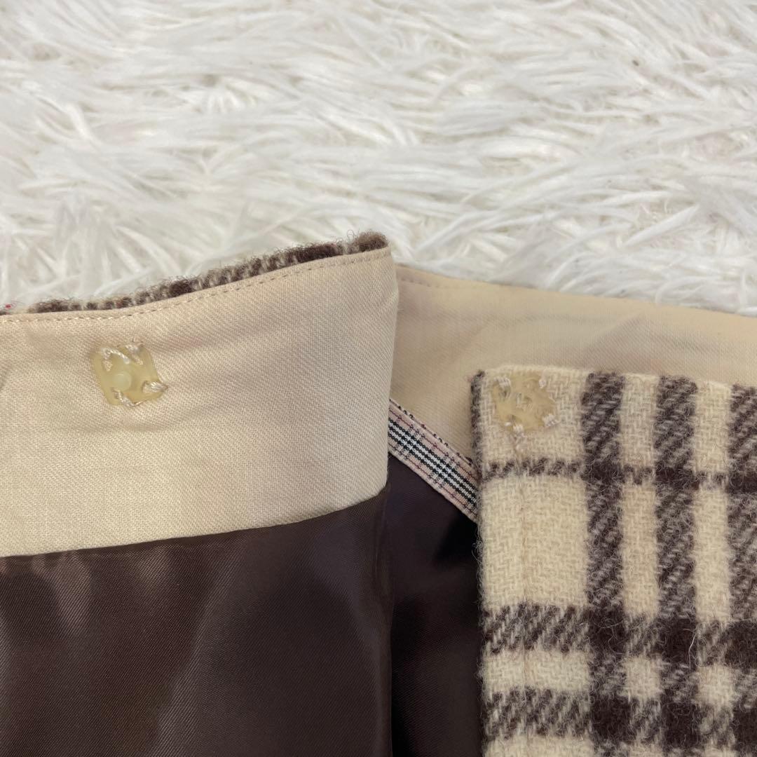 BURBERRY.bluelabel/バーバリー、ラップミニスカート、36サイズ