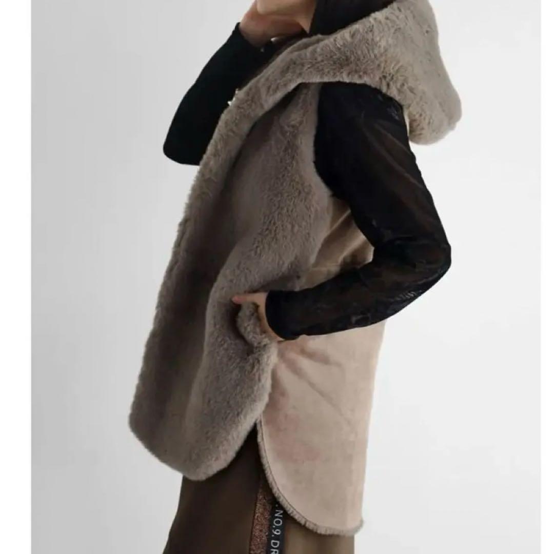 ヤマダヤ　RADIATE MD-058 9号グレー フーデッドファーベスト