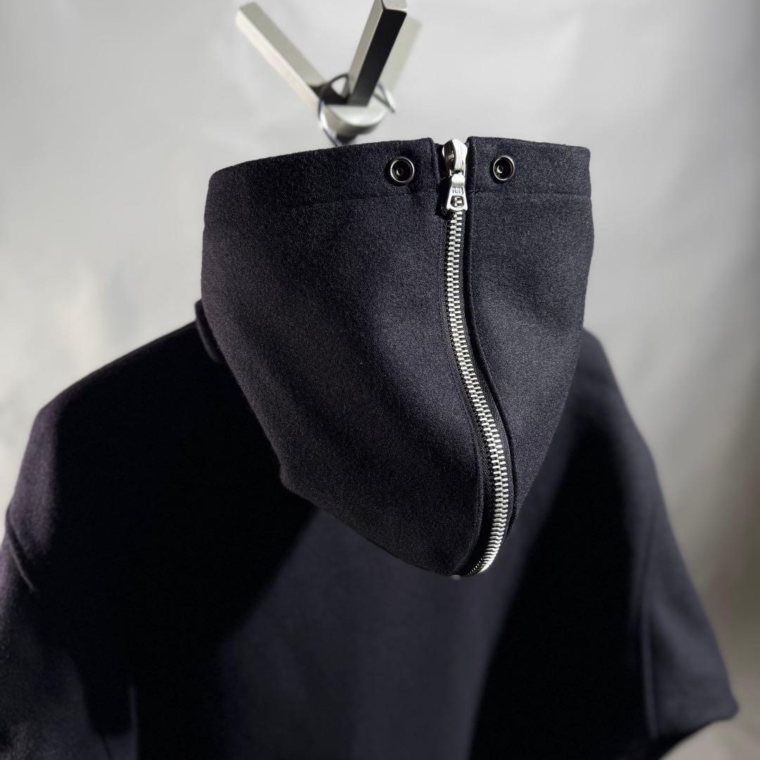 COMOLI メルトンフーデッドコート size2