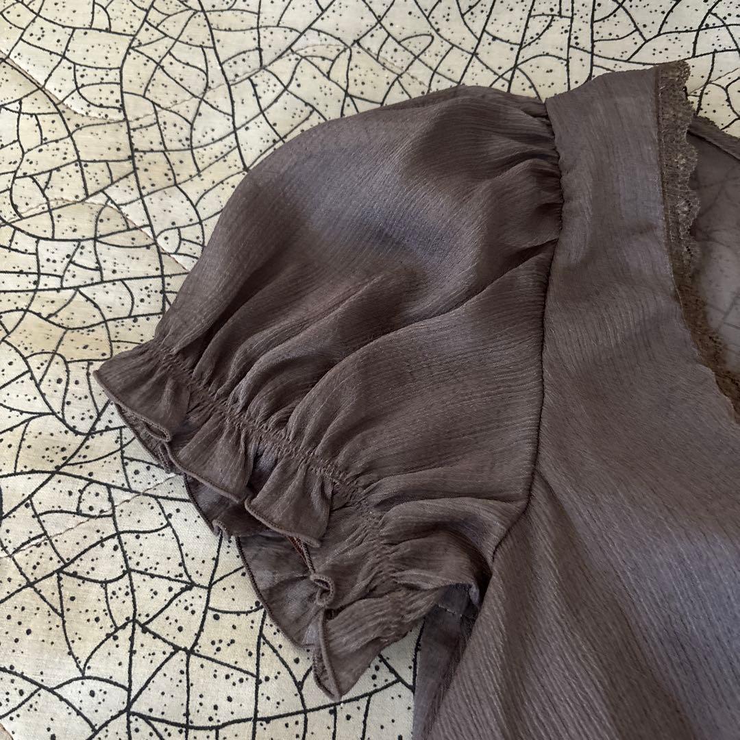 L'EST ROSE シフォンチュニック　リボン