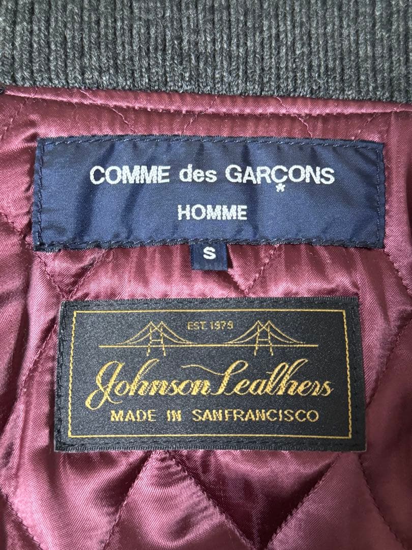 コムデギャルソンオム AD2013 ジョンソンレザースタジャン
