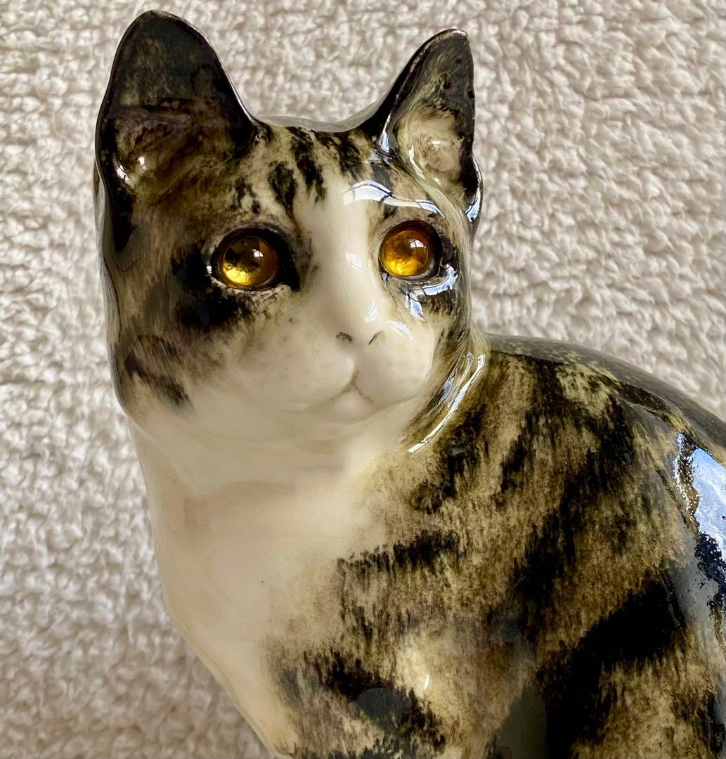 モデルNo.22 ウィンスタンレイキャット　初期作品　見返り猫　貫入無し❣️