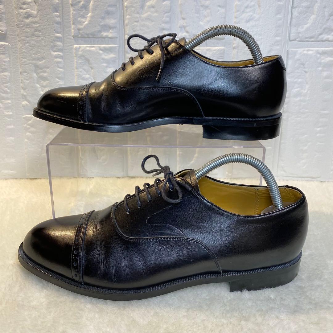 【美品】REGAL リーガル ストレートチップ 革靴 25.0cm ブラック