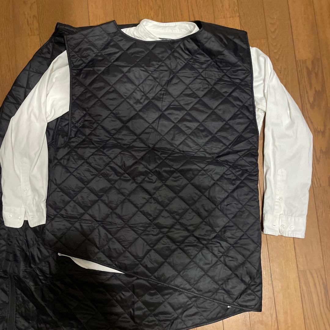 エンジニアードガーメンツ×バブアー 変形キルティングベスト L ブラック