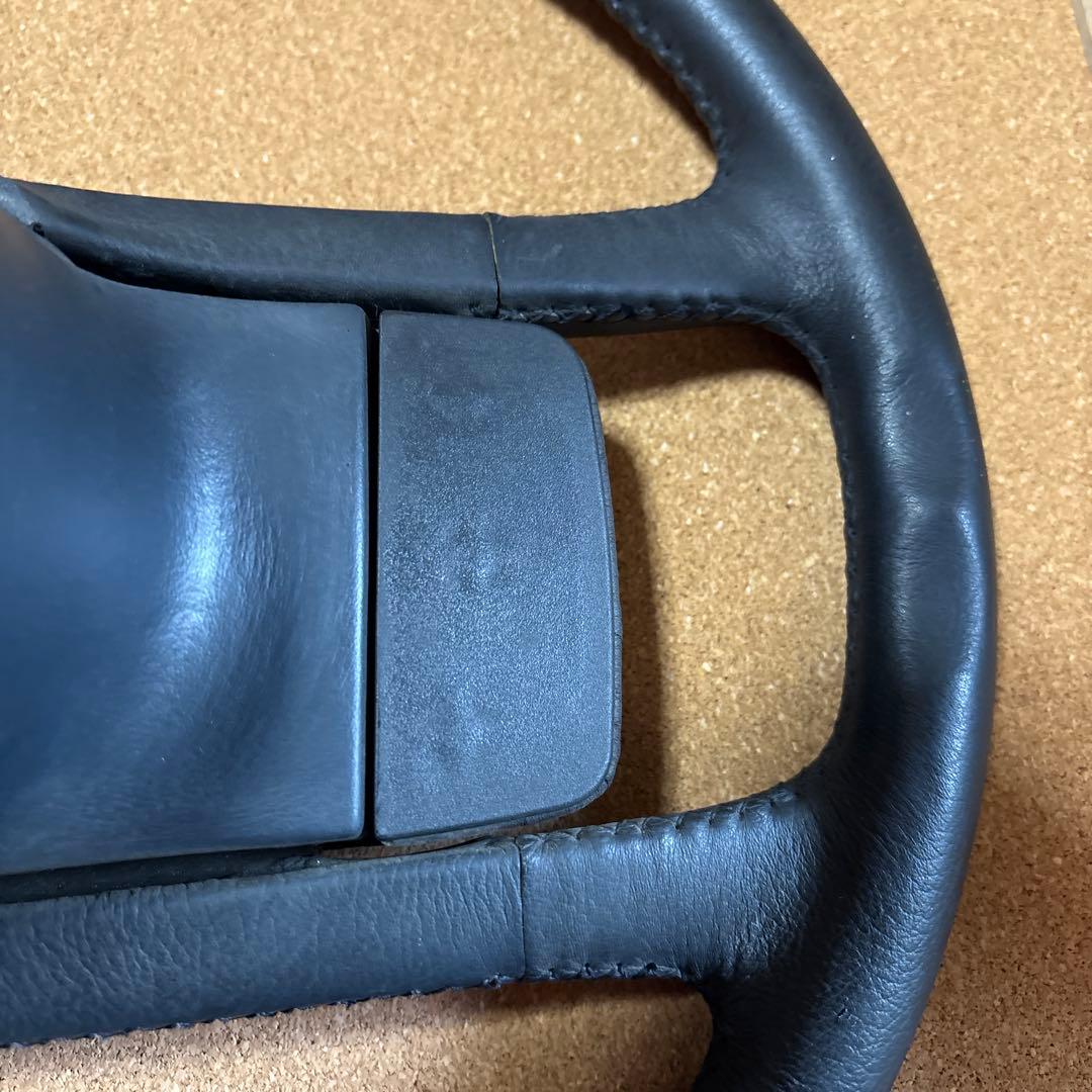 ポルシェ 90年　964 純正ステアリングホイール 黒