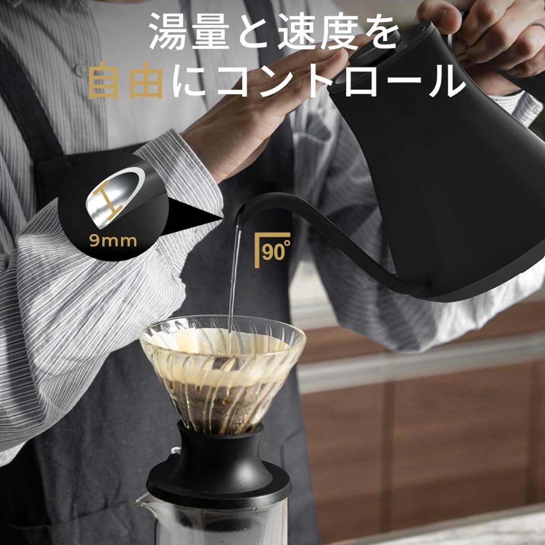 Epeios（エペイオス）電気ケトル 0.9L｜1℃単位で温度調整2