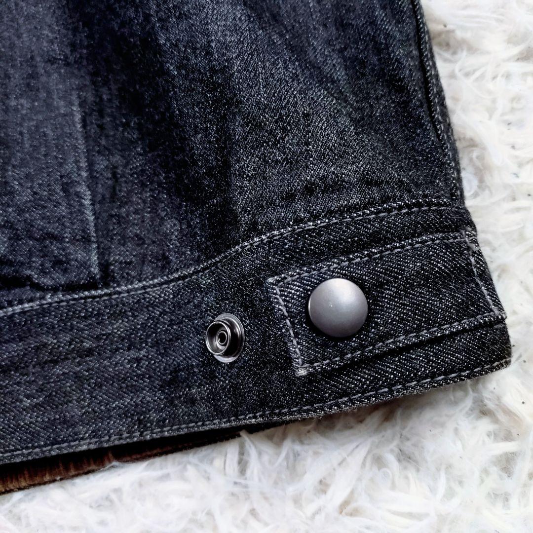 【レア高】WEST RIDE LEATHER CO　バイカーベスト　デニム　黒