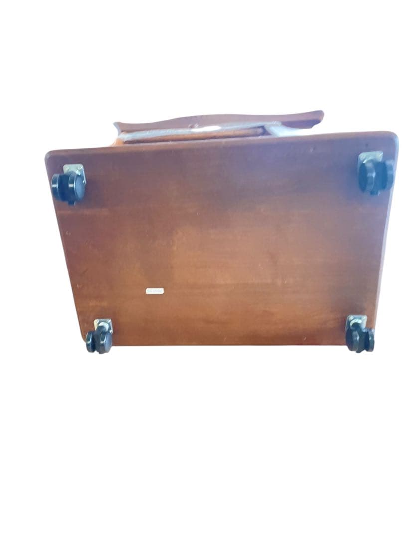 HR603 希少デザイン　カリモク家具　キッチンワゴン　サイドワゴン　ラタン