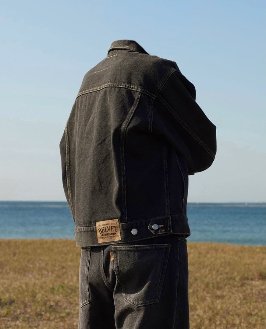 BELVET ベルベットBlack Denim Jacket デニムジャケットM