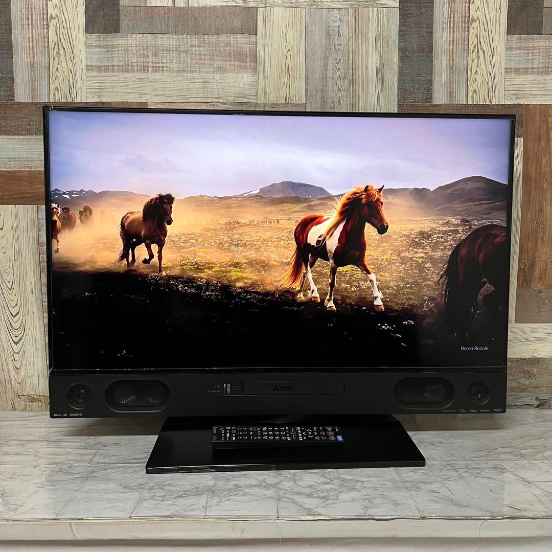 全国送料込❣️三菱4K液晶40型ブルーレイ＆HDD2TB内蔵テレビ YouTube