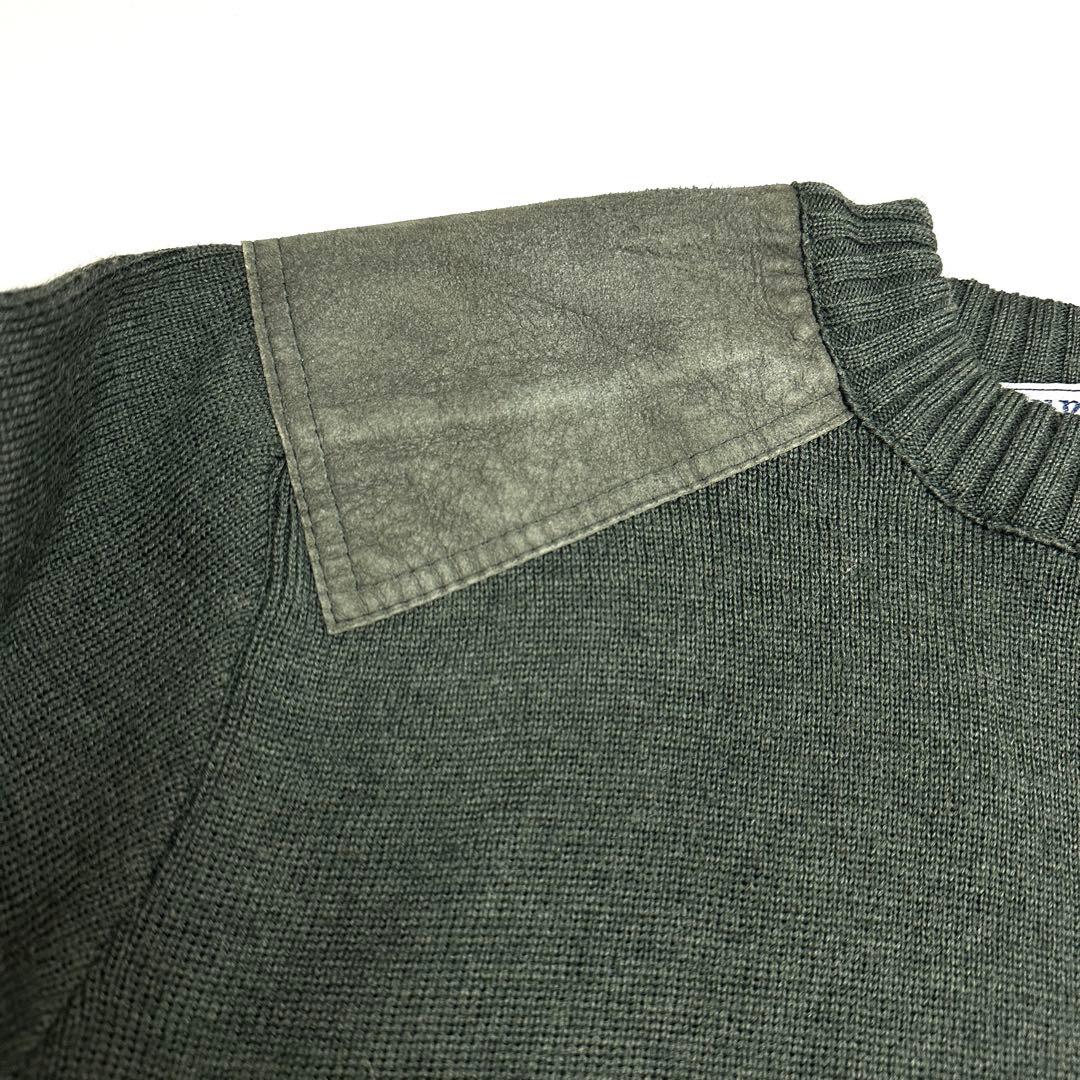 Burberrys バーバリーズ エルボーパッチ ウールニット M 英国製