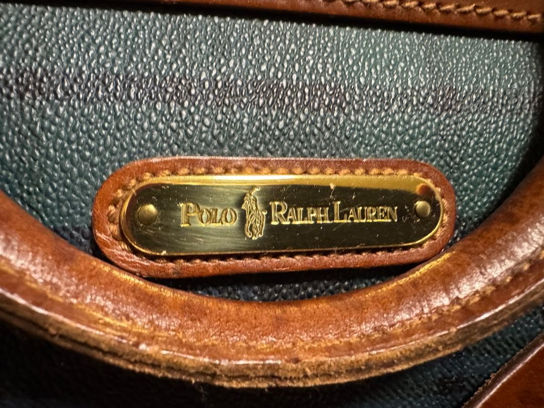 【美品 ラルフローレン ブラックウォッチ ボストンバック】
